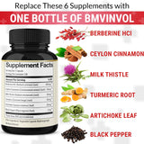 BMVINVOL Berberine Supplement capsules close-up