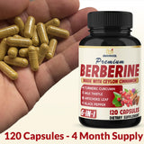 BMVINVOL Berberine Supplement side view showing ingredients