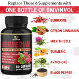 BMVINVOL Berberine Supplement with Ceylon Cinnamon