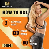 BMVINVOL Daily Berberine Capsules showing two capsules