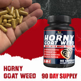 BMVINVOL Horny Goat Weed 90 Count on a wooden table