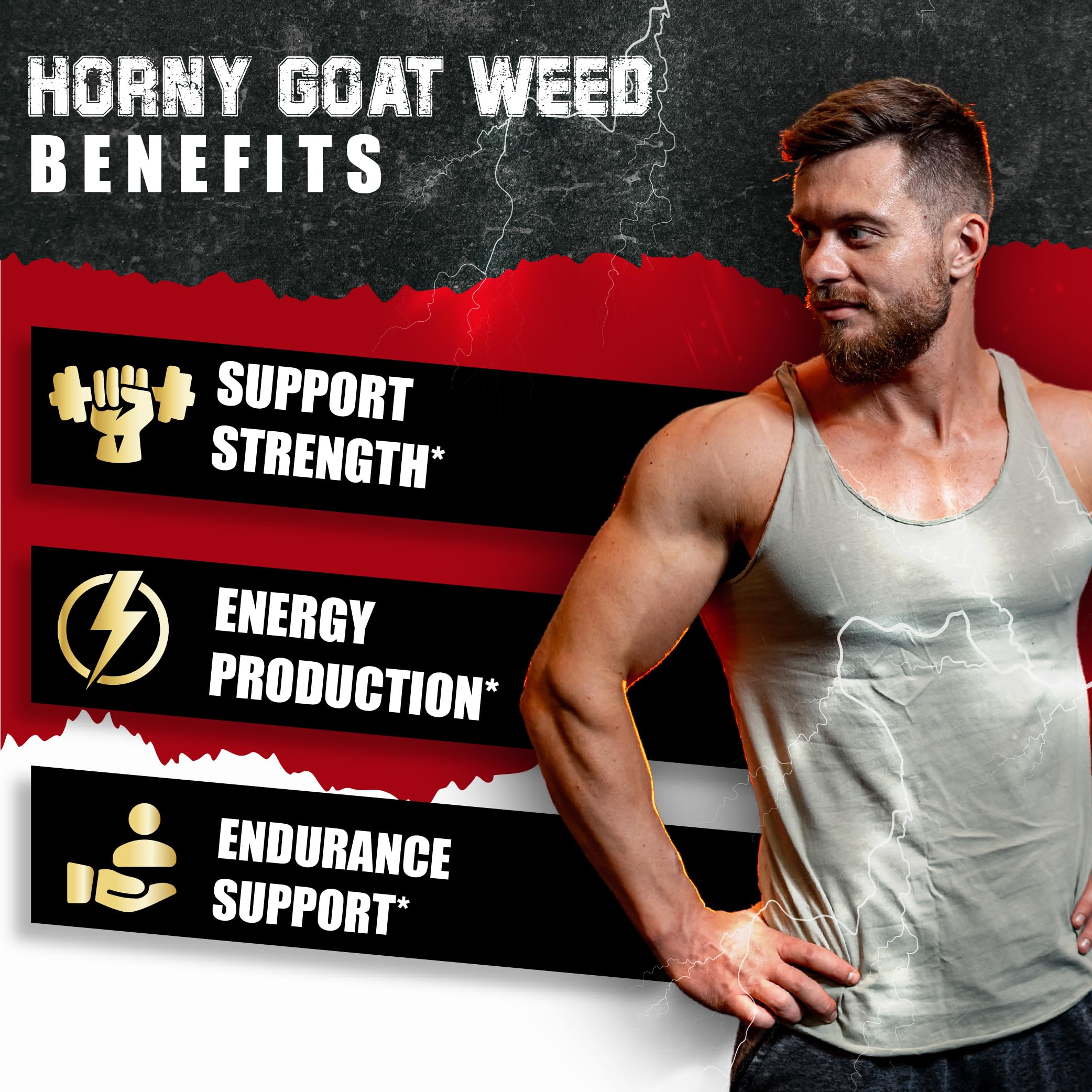 BMVINVOL Horny Goat Weed 90 Count supplement packaging