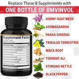 BMVINVOL Horny Goat Weed Capsules showing capsule size and texture