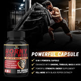 BMVINVOL Horny Goat Weed Supplement with herbal ingredients