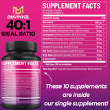 BMVINVOL Inositol Capsules 40:1 Ratio capsules on a table