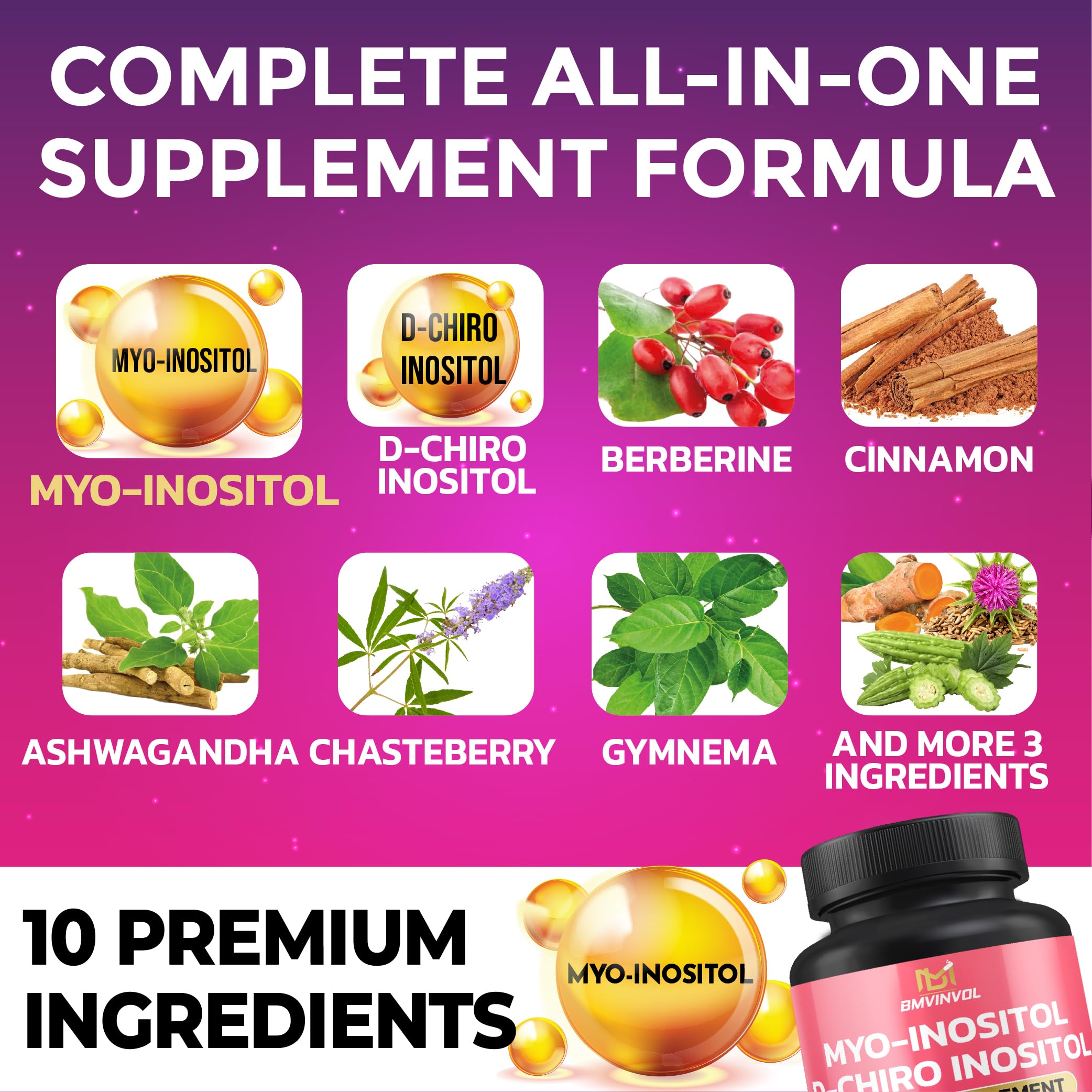 BMVINVOL Inositol Supplement ingredient list