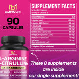 BMVINVOL L-Arginine Complex Capsules bottle side view