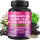 BMVINVOL Oregano Extract Capsules front view with 100 count