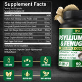BMVINVOL Psyllium Husk Supplement capsules close-up