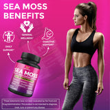 BMVINVOL SeaMoss Capsules with ingredients on a table