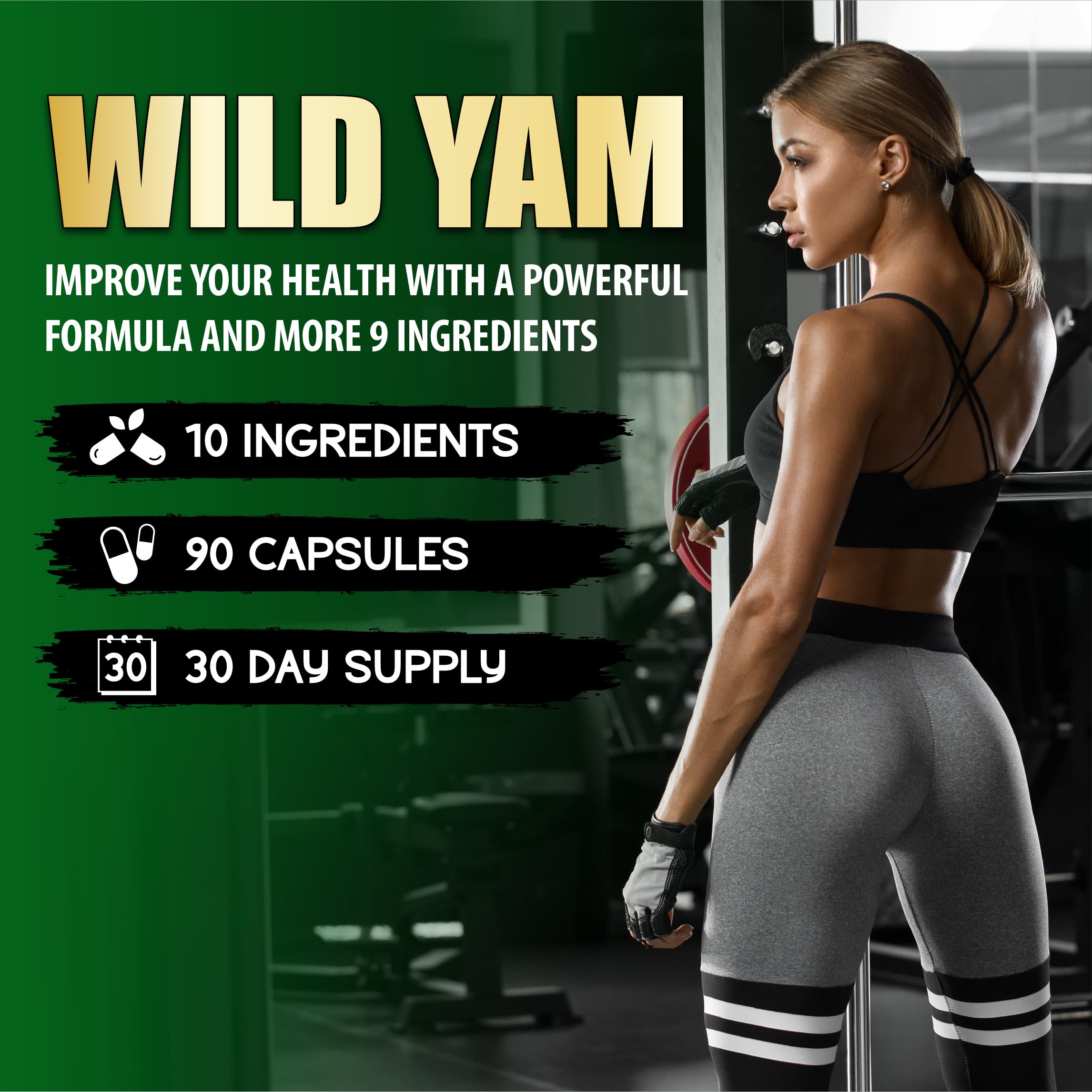 BMVINVOL Wild Yam Supplement capsule close-up
