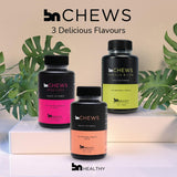 BNHealthy Bariatric Multivitamin Chewables with a glass of water