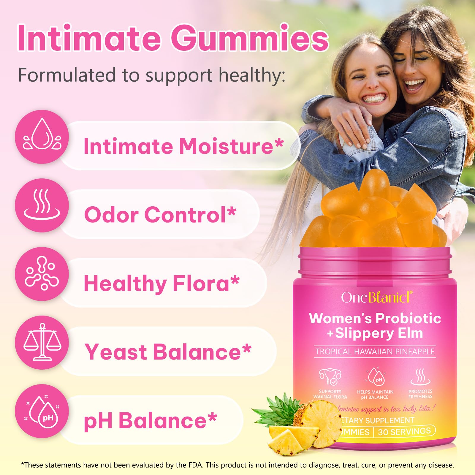 bnHUlMXw Feminine Balance Gummies on a wooden table