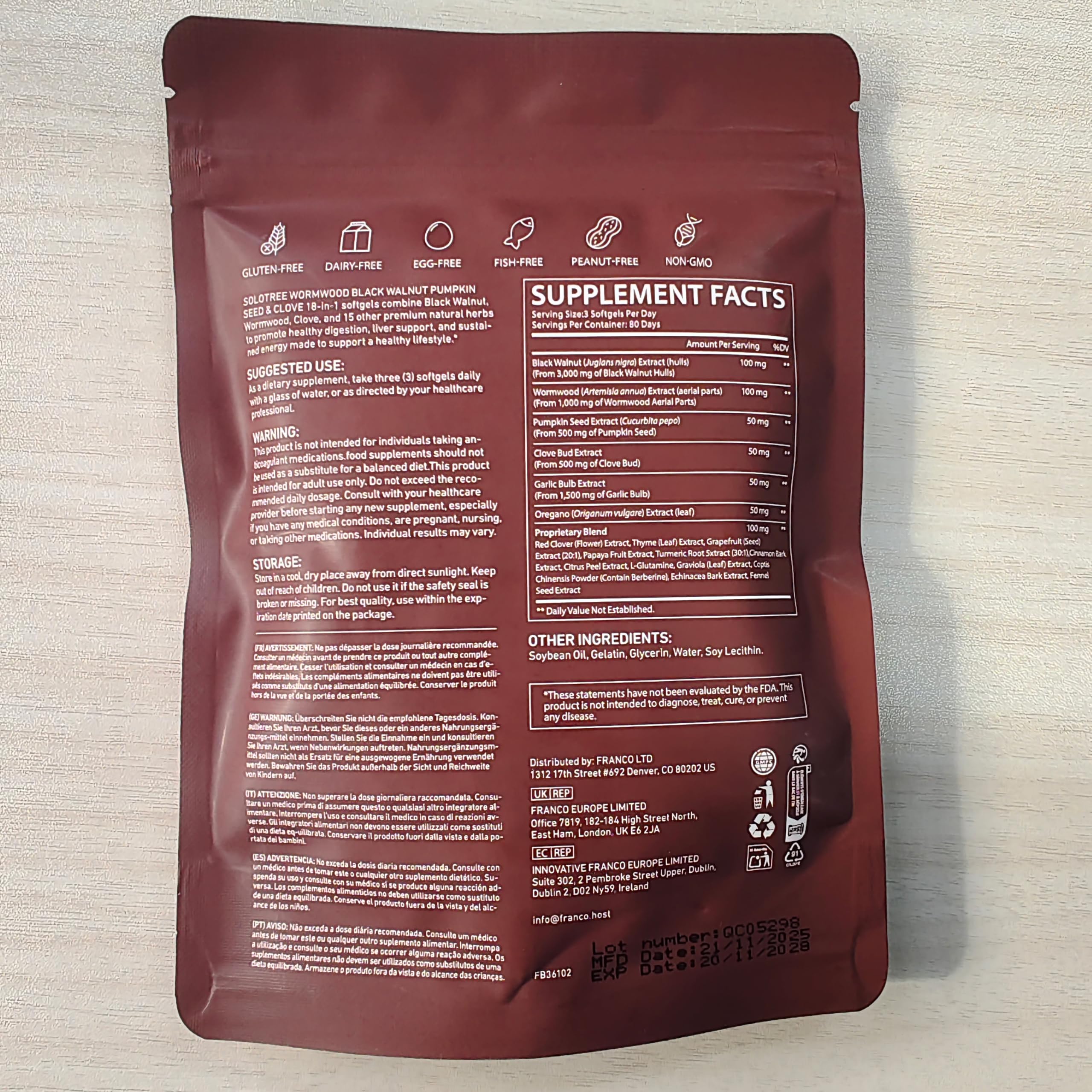 bnHUlMXw Wormwood Black Walnut Clove Softgel packaging