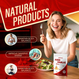 BnPnCn Garlic Supplement on a wooden table