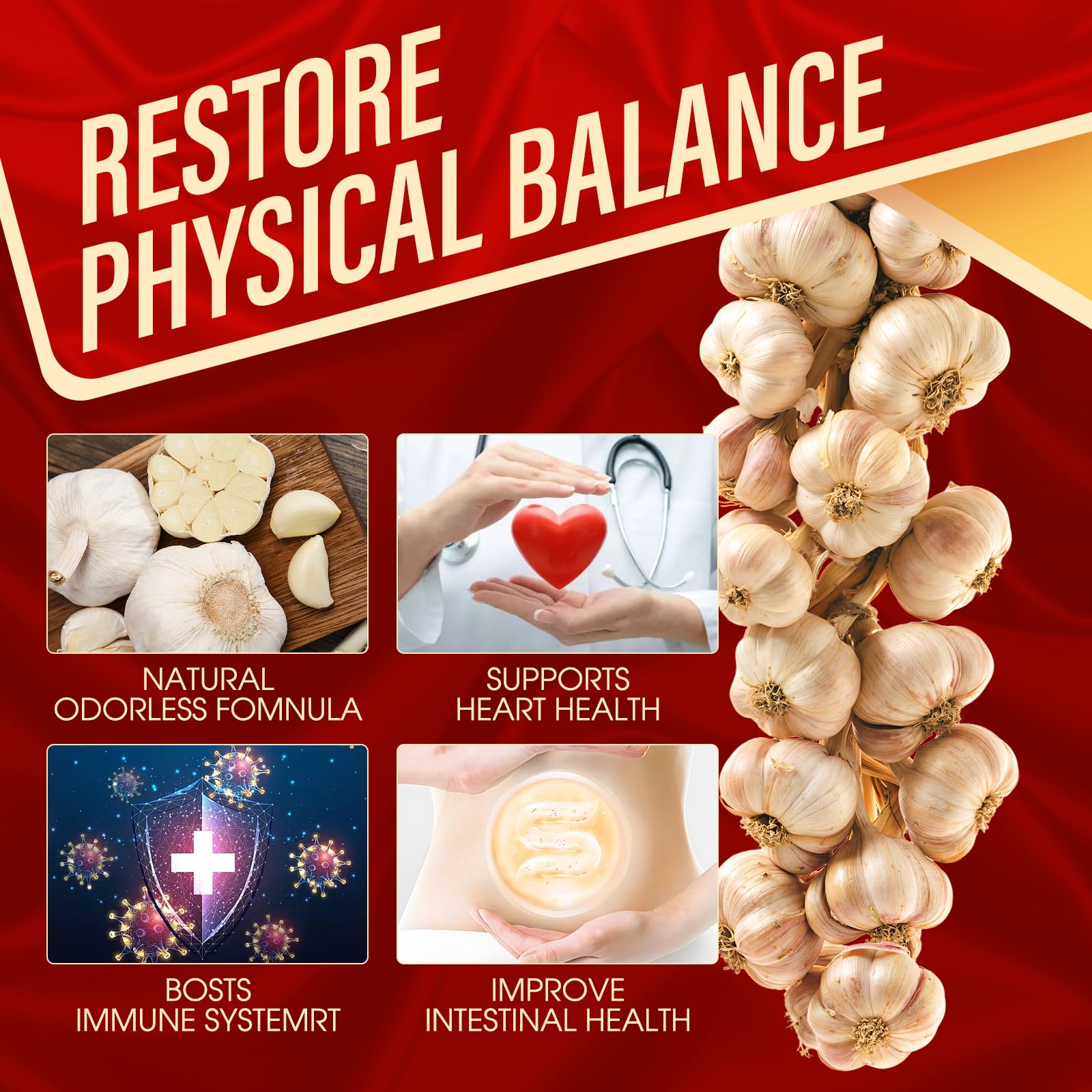 BnPnCn Garlic Supplement packaging side view