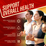 BnPnCn Garlic Supplement with fresh garlic background