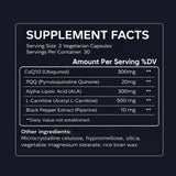 Boaccy CoQ10 Supplement 300mg capsules side view