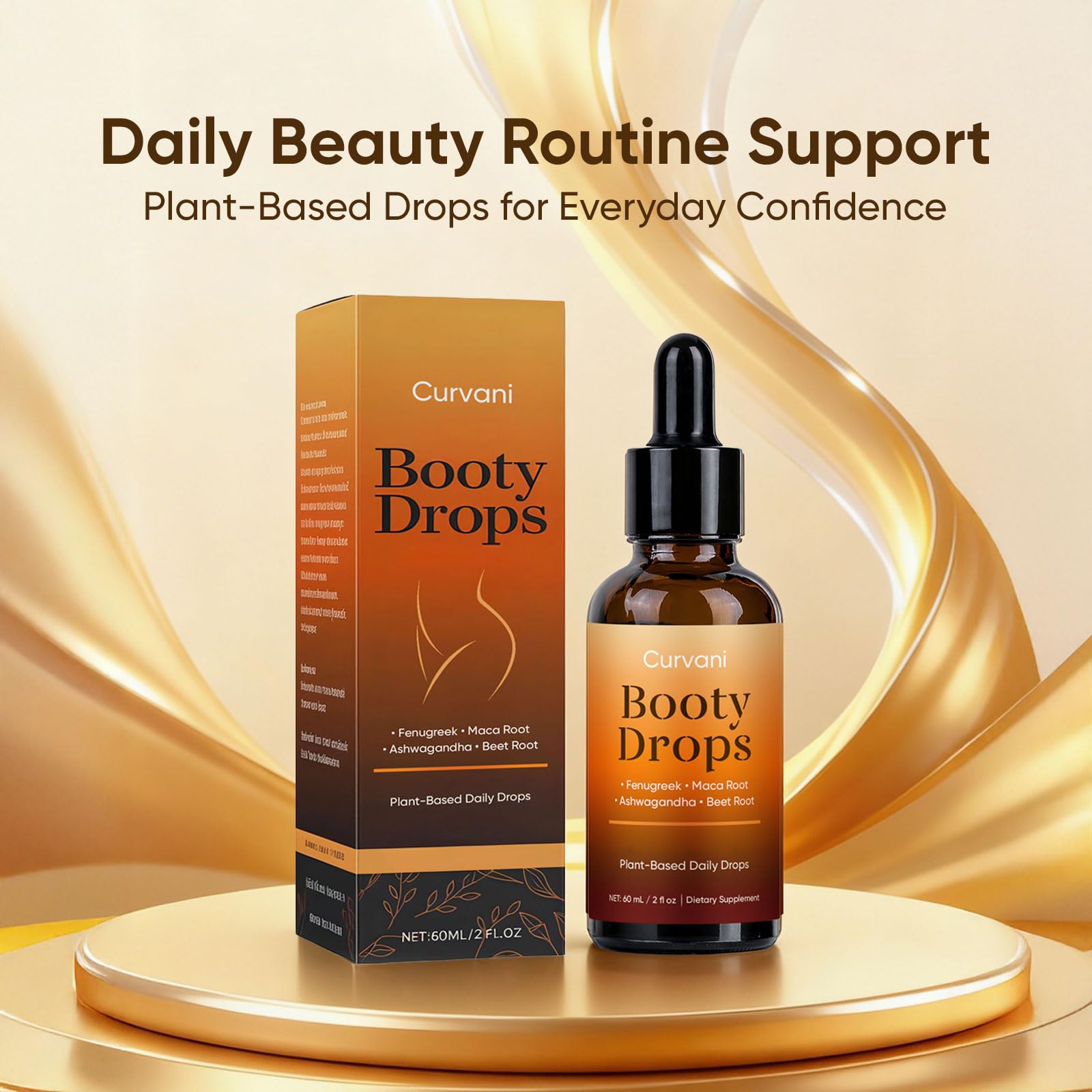 Boaccy Herbal Liquid Blend Ashwagandha dropper with liquid