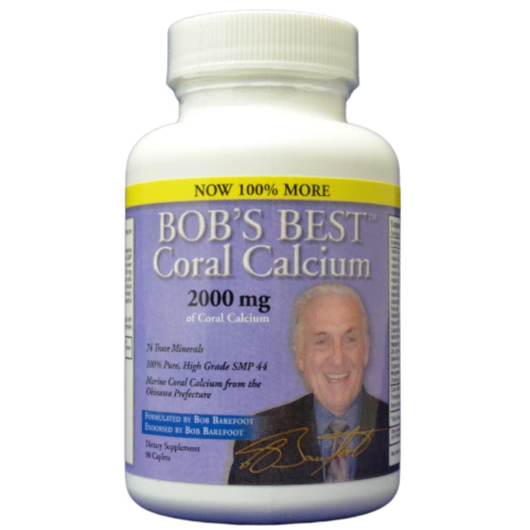 BOB'S BEST Coral Calcium 2000 mg supplement bottle front view