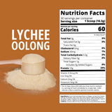 Boba Tea Protein Lychee Oolong Collagen mixed in a glass