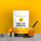 Boba Tea Protein Mango Green Tea Collagen Powder packaging