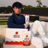 Boba Tea Protein Strawberry Hibiscus Collagen lifestyle scene