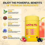 Bobabemo Prebiotic Drink Mix Strawberry Açaí drink preparation