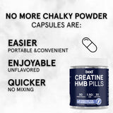 Bod Creatine HCL Capsules with dosage instructions on the label