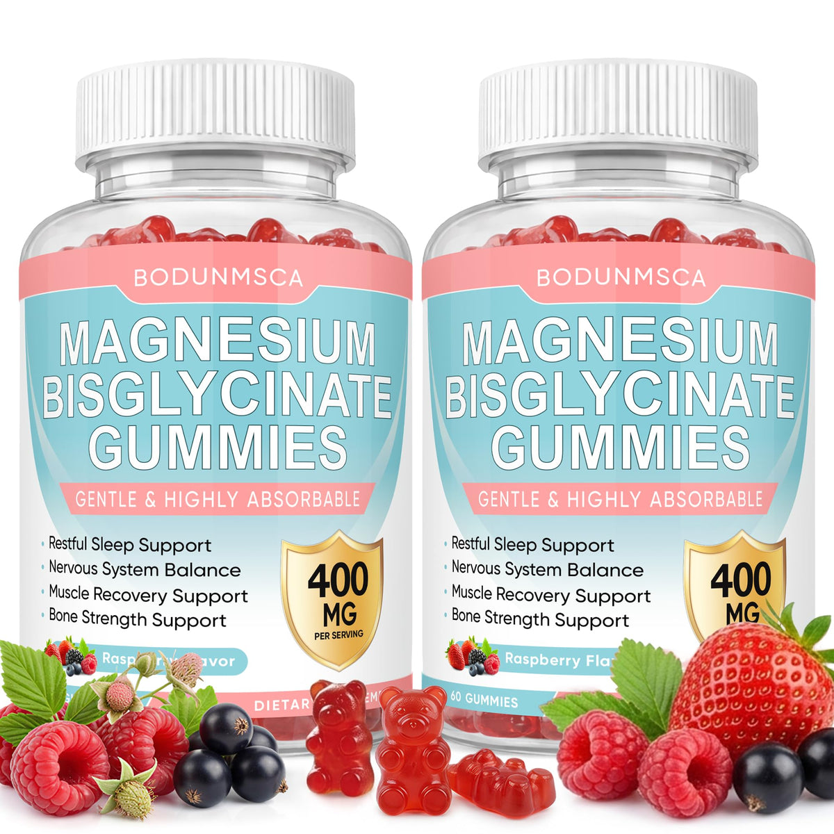 BODUNMSCA Magnesium Supplement 440g front view