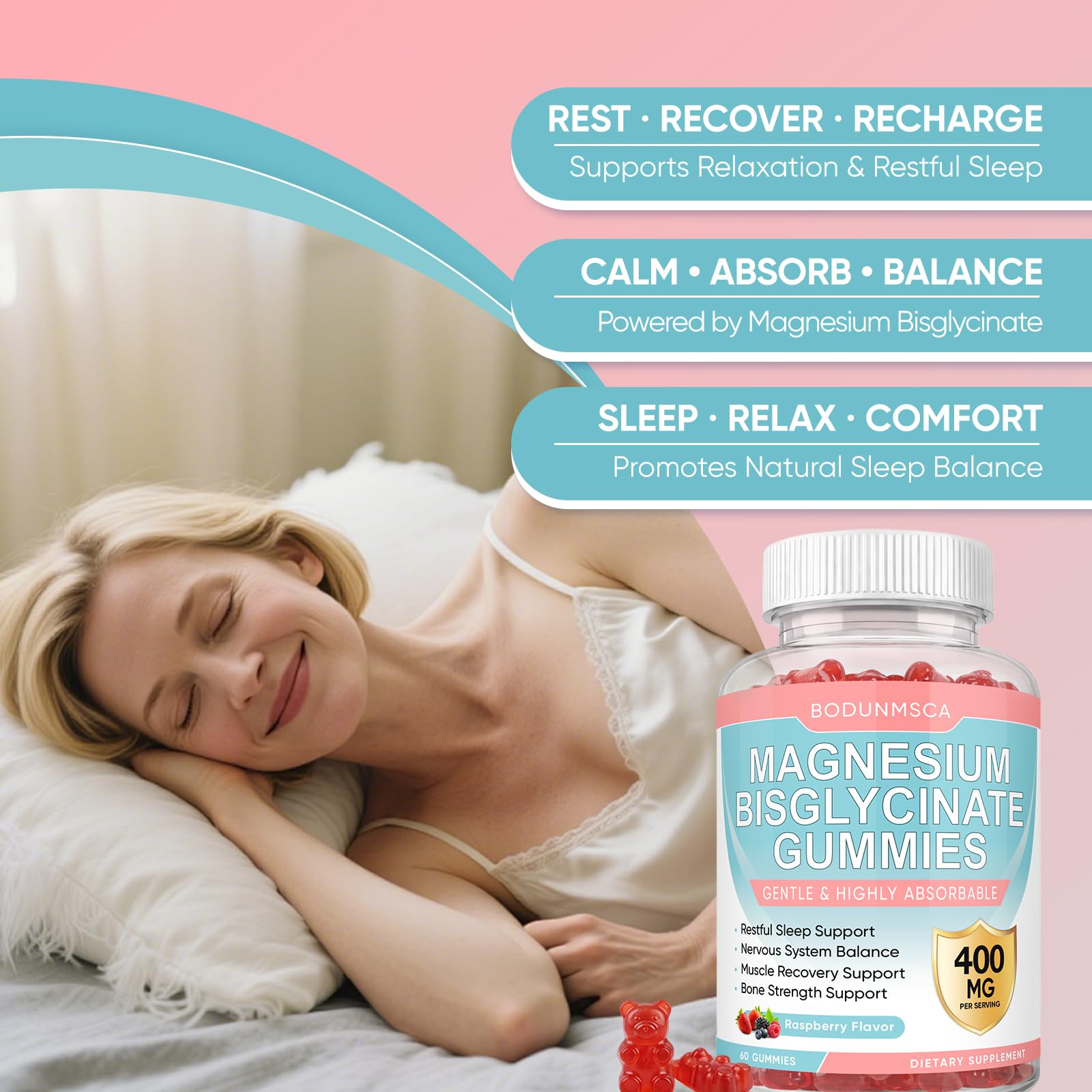 BODUNMSCA Magnesium Supplement 440g packaging