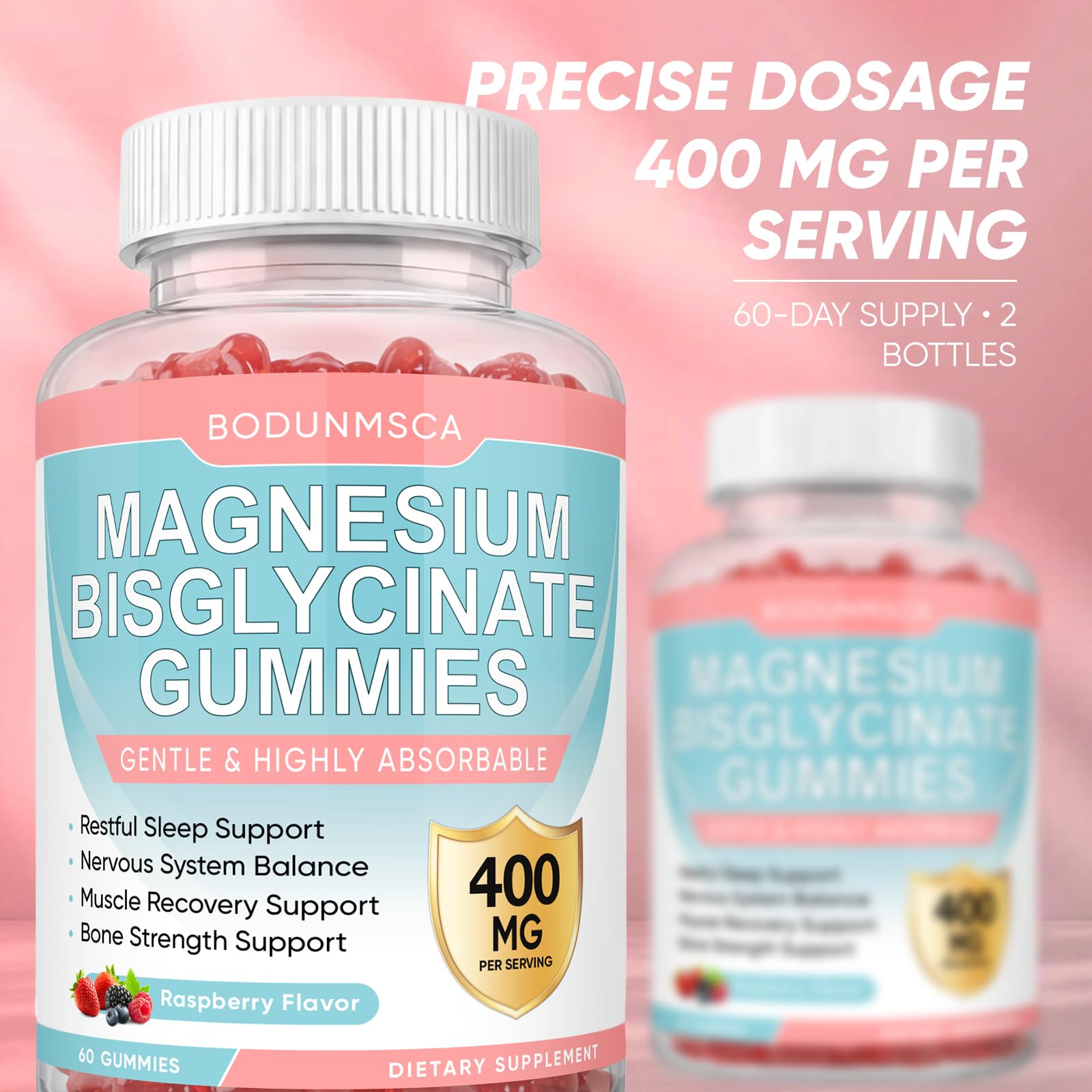 BODUNMSCA Magnesium Supplement on a kitchen counter