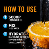 Body Fortress Electrolyte Powder dissolving in water