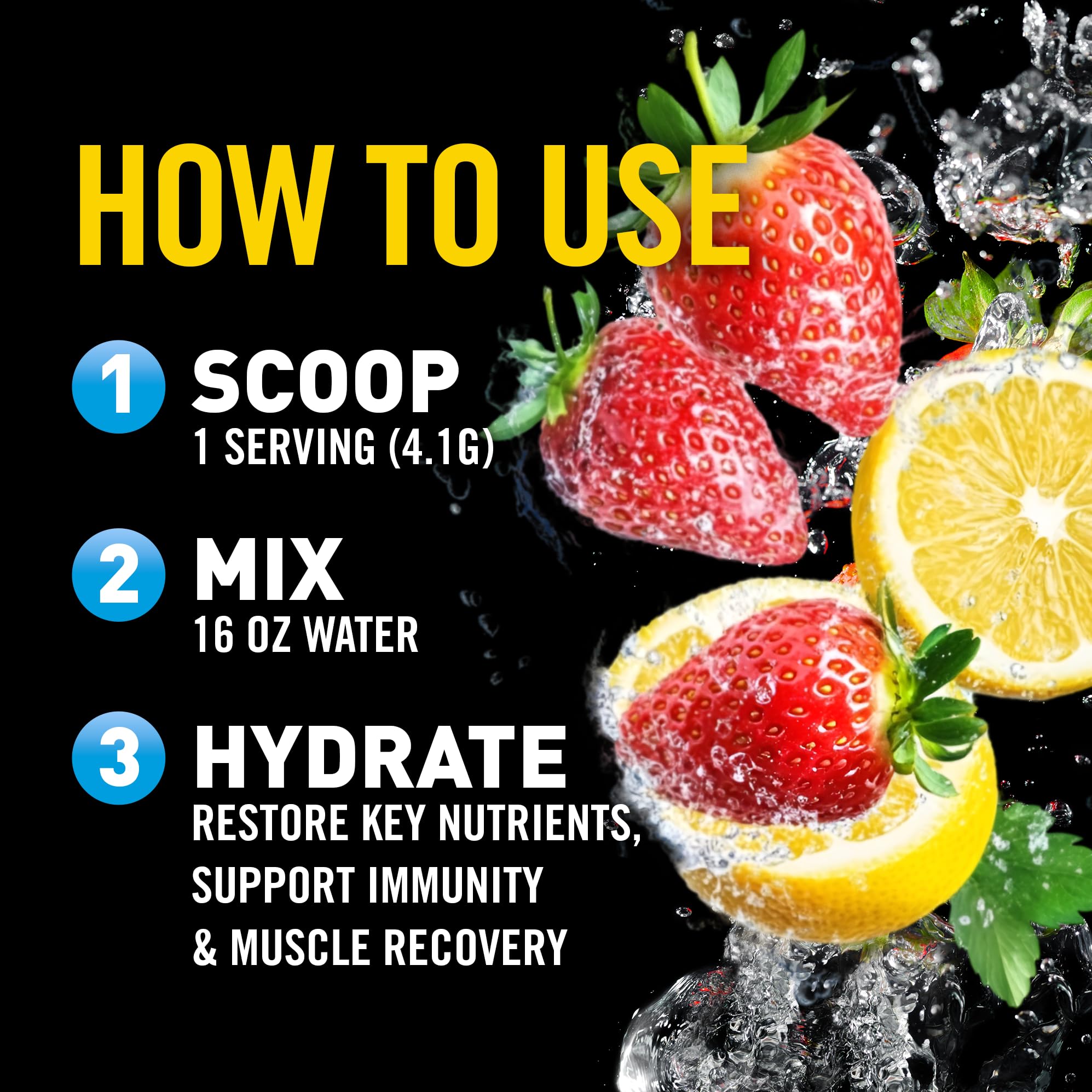 Body Fortress Electrolyte Powder Strawberry Lemonade nutritional information