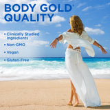 Body Gold Bladder Control Supplements close-up of capsules
