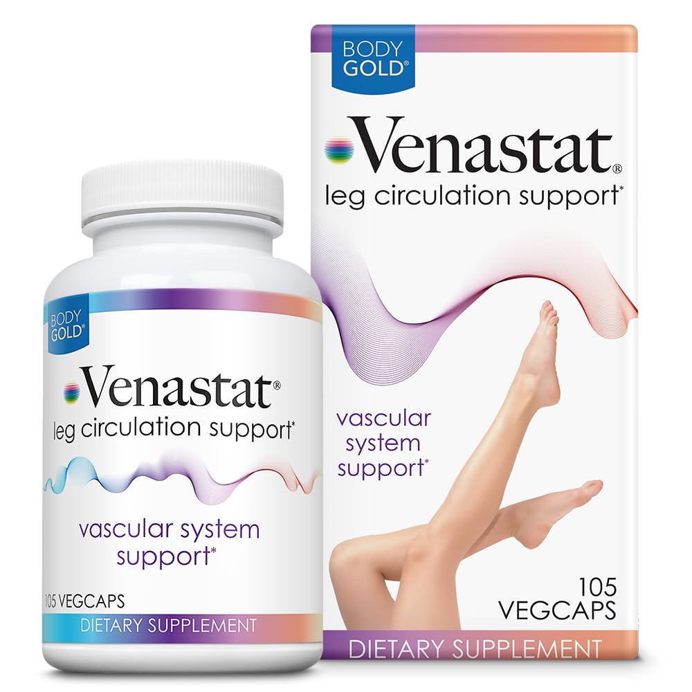 Body Gold Venastat supplement capsules front view