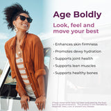 Body Kitchen Collagen Powder mixed in a glass of water
