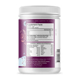Body Kitchen Collagen Powder with Resveratrol back view with nutritional information