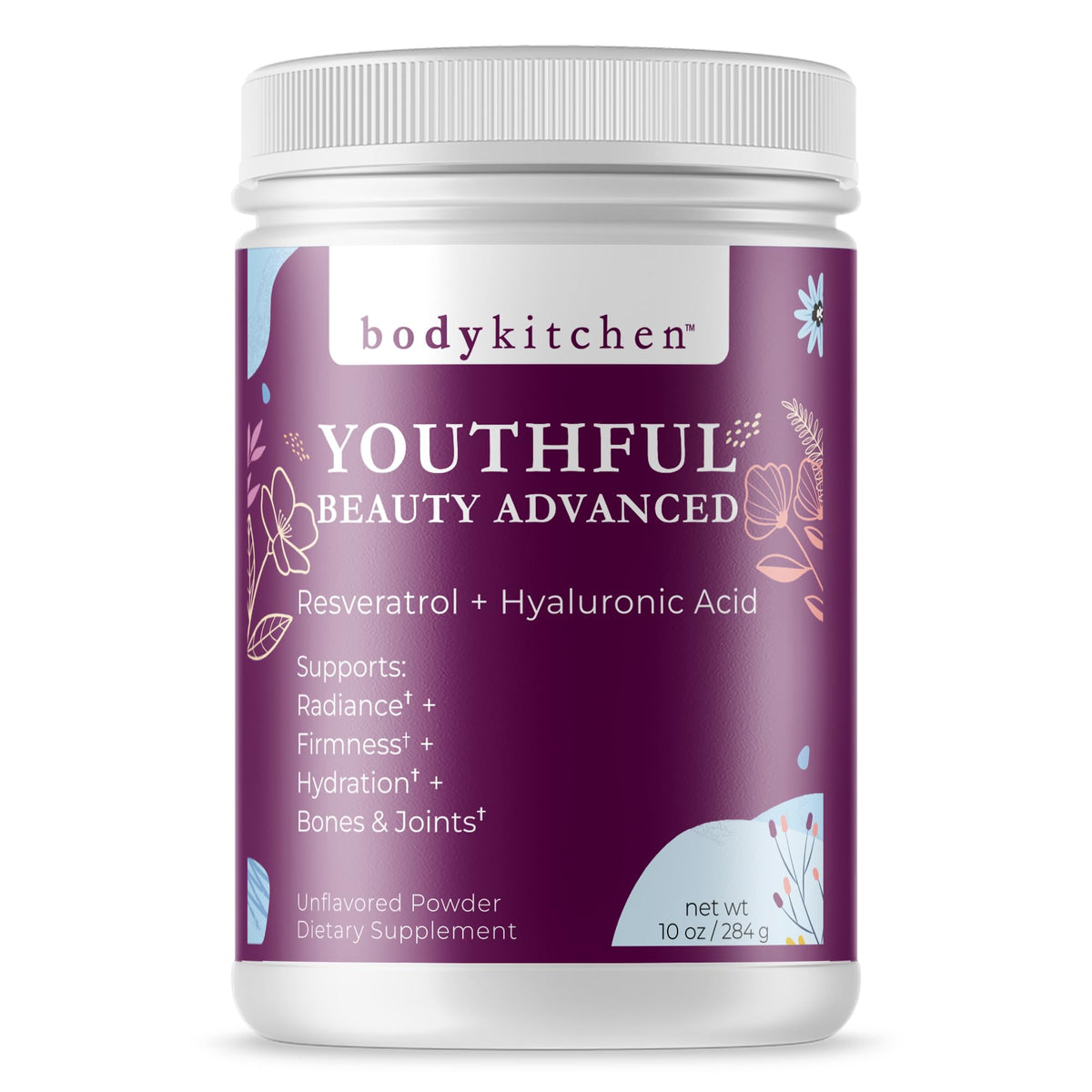 Body Kitchen Collagen Powder with Resveratrol front view