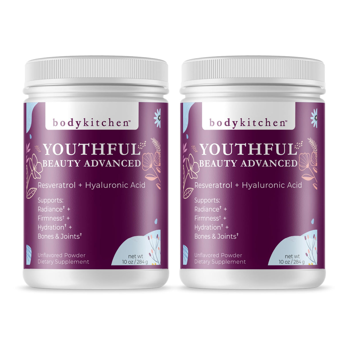 Body Kitchen Collagen Powder with Resveratrol front view