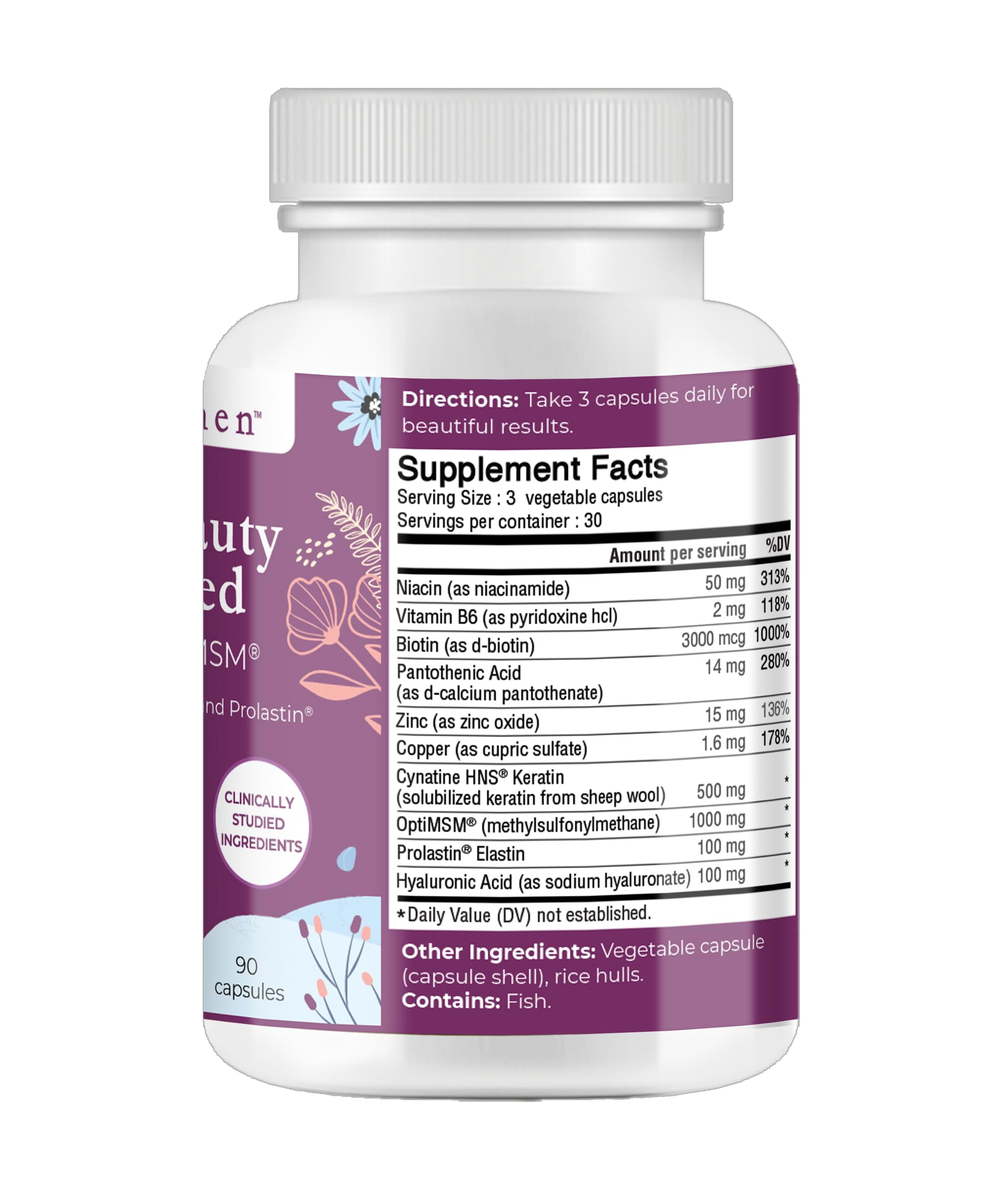 Body Kitchen Collagen Supplement 100g side view