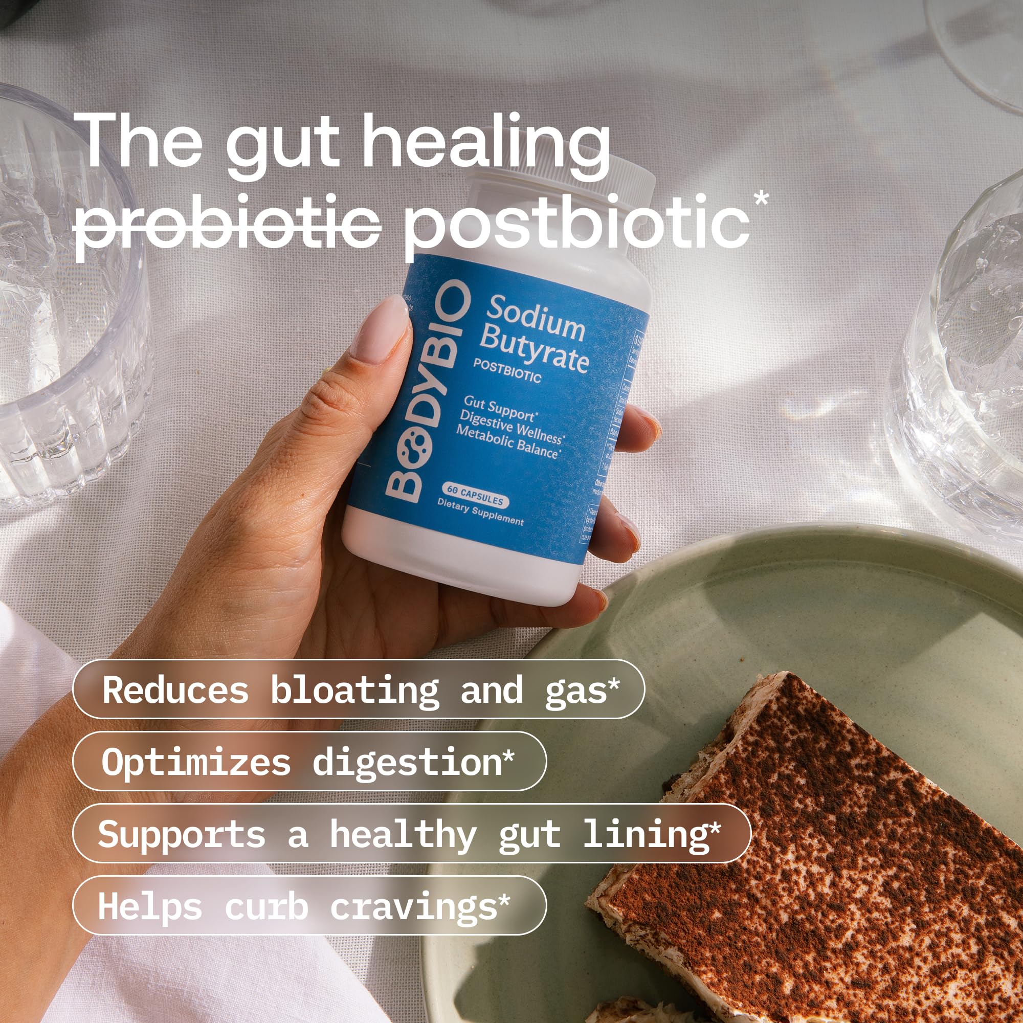 BodyBio Butyrate Prebiotic Capsules ingredients list