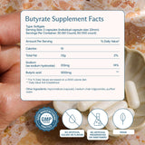 BodyBio Butyrate Prebiotic Capsules with packaging