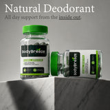 BodyBreeze Chlorophyll Capsules back view with ingredient list