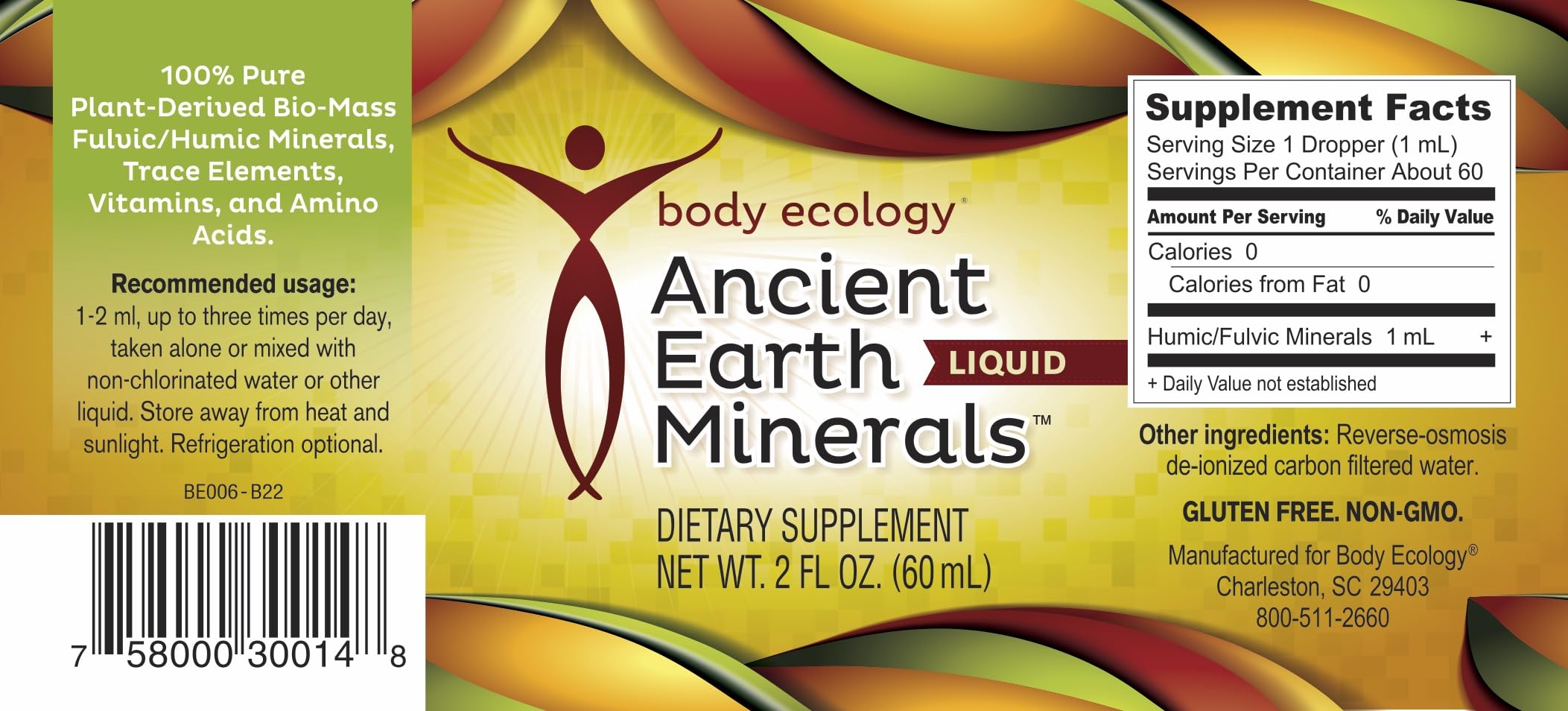 Bodycology Trace Minerals Liquid Supplement packaging