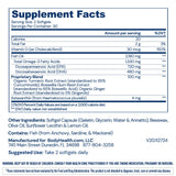 BodyHealth Omega-3 Fish Oil Capsules bottle with label visible