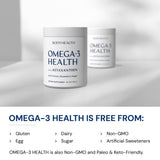 BodyHealth Omega-3 Fish Oil Capsules with turmeric and ginger ingredients