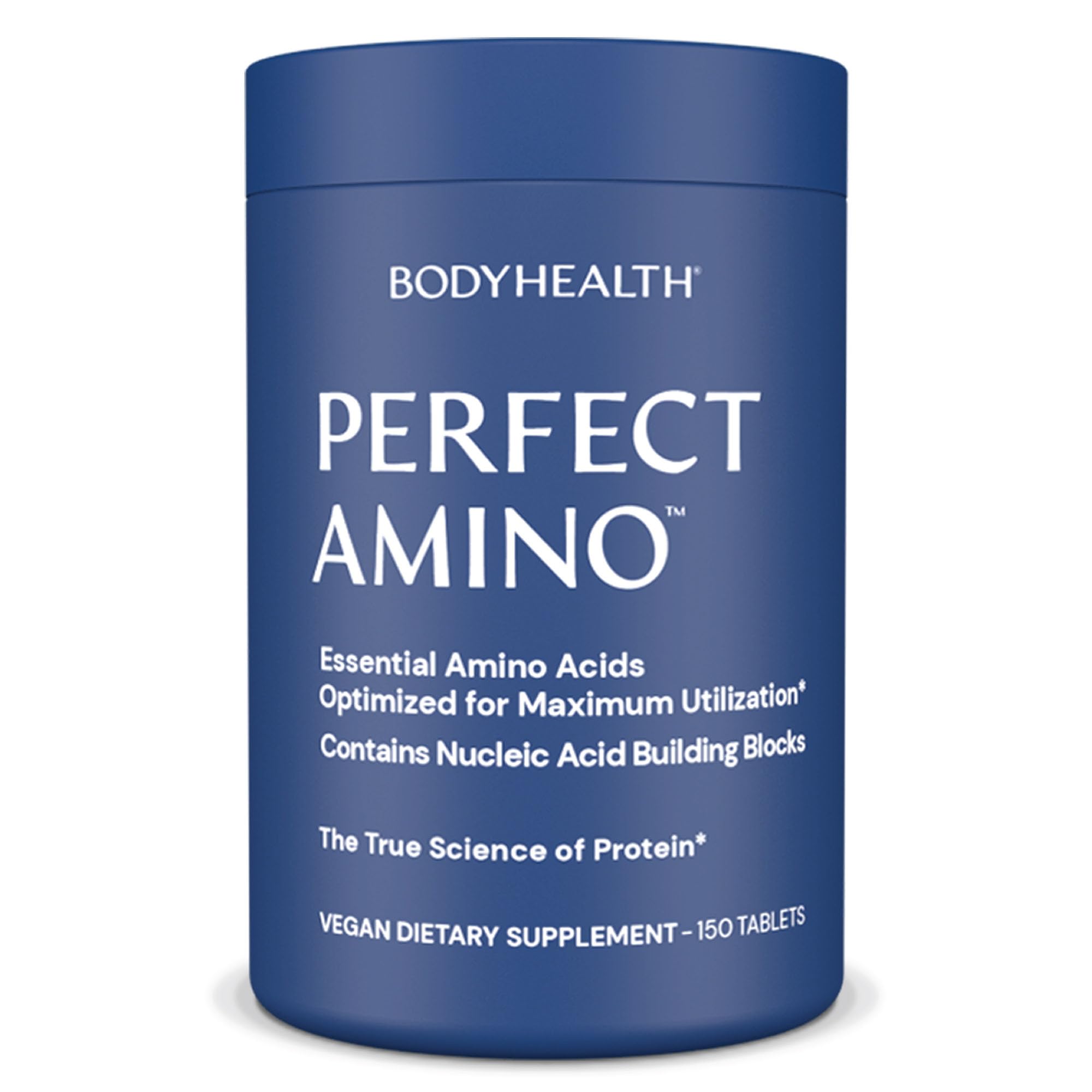 BodyHealth Perfect Amino BCAAs 190g tablet bottle front view