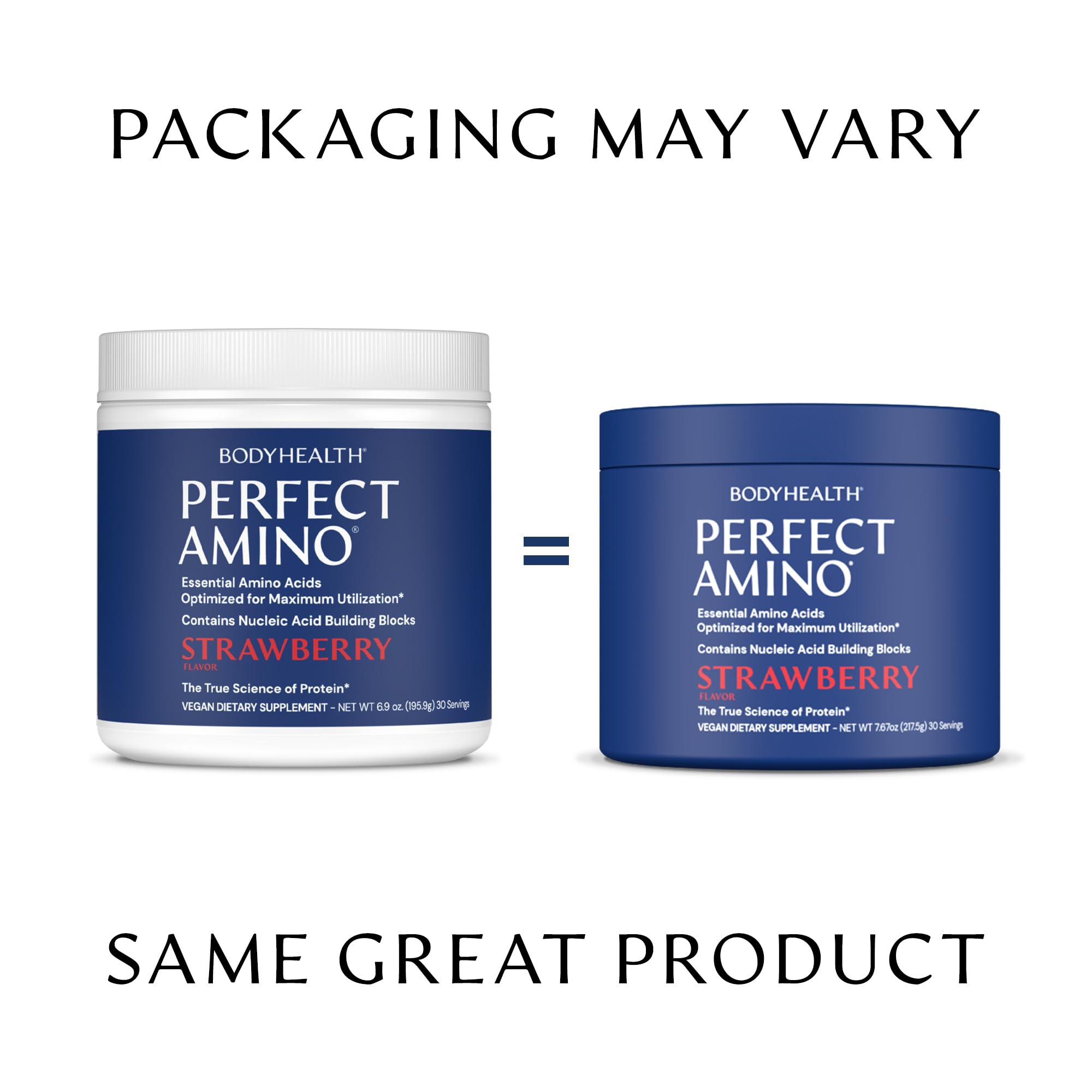 BodyHealth Perfect Amino Powder 217g alongside workout equipment