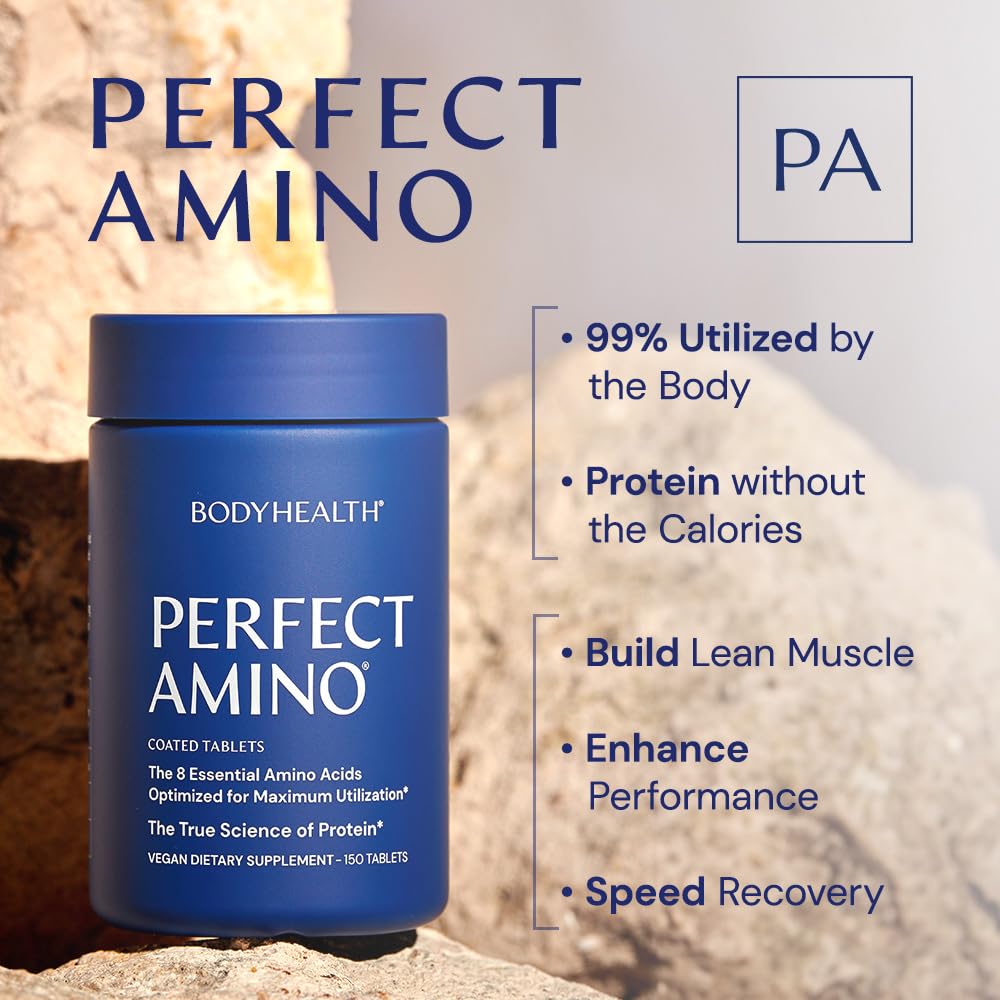 BodyHealth PerfectAmino BCAA tablets packaging